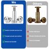 20-Piece M8 x 15 mm Sleeve Nut and Screw Furniture Connector Set view 3