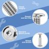20-Piece M8 x 15 mm Sleeve Nut and Screw Furniture Connector Set view 4
