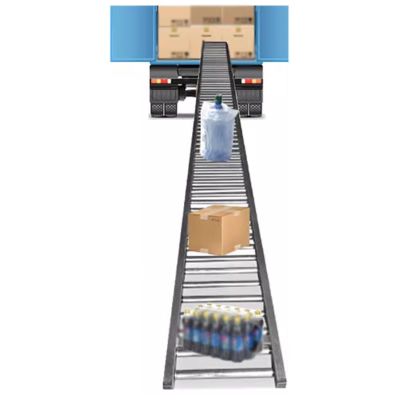 Portable Industrial Stainless Steel Conveyor System, 60 x 120 cm, with Loading Roller and Wheels