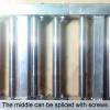 Portable Industrial Stainless Steel Conveyor System, 60 x 120 cm, with Loading Roller and Wheels view 4