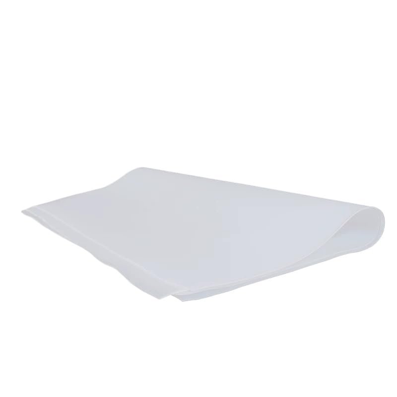 1-Piece White High-Temperature-Resistant Silicone Rubber Mat, 100 x 100 x 4 mm