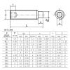 Black Grade 12.9 Steel Hex Socket Set Screw with Dog Point, M2.5–M16 (40 mm, 5 pcs, M8) view 2