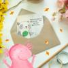 Mr. & Mrs. Panda Baby Card with Panda Table Tennis Design view 4