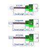 1/4-20 UNC Knurled-Head Bolt, Silver, Stainless Steel, 80 mm view 2