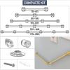 Gold-Tone Metal Wrought-Iron Handrail Set, 1–6 m view 3