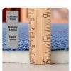 Corduroy Seat Cushion for Benches and Chairs, Thin Straps, Long Mattress Cushion, Dark Gray, 30 x 120 cm view 4
