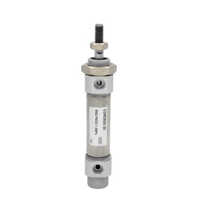 PRXFRWOW CDM2B Mini Pneumatic Cylinder, 32 mm Bore, 25–300 mm Stroke, Built-In Magnet, Standard Type, Double-Acting, Single Rod, 1 pc (100 mm Stroke, CDM2B32)