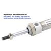 PRXFRWOW CDM2B Mini Pneumatic Cylinder, 32 mm Bore, 25–300 mm Stroke, Built-In Magnet, Standard Type, Double-Acting, Single Rod, 1 pc (100 mm Stroke, CDM2B32) view 3