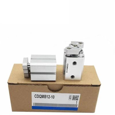 PRXFRWOW CQMB12/16/20 Slim Compact Double-Acting Guide-Rod Pneumatic Cylinder, Without Magnet, 1 pc (45 mm Stroke, 12 mm Bore)