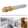 M20 x 2.5 mm Spiral Cobalt Machine Tap, High-Speed Steel, Gold/Silver view 4