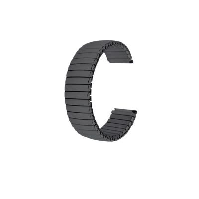 CLCLGOKKOH Elastic Stainless Steel Band for Smartwatches, Unisex (Black, 16 mm)