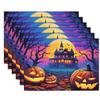 3D Haunted House Halloween Placemats, 18 x 12 in, Set of 6 view 2