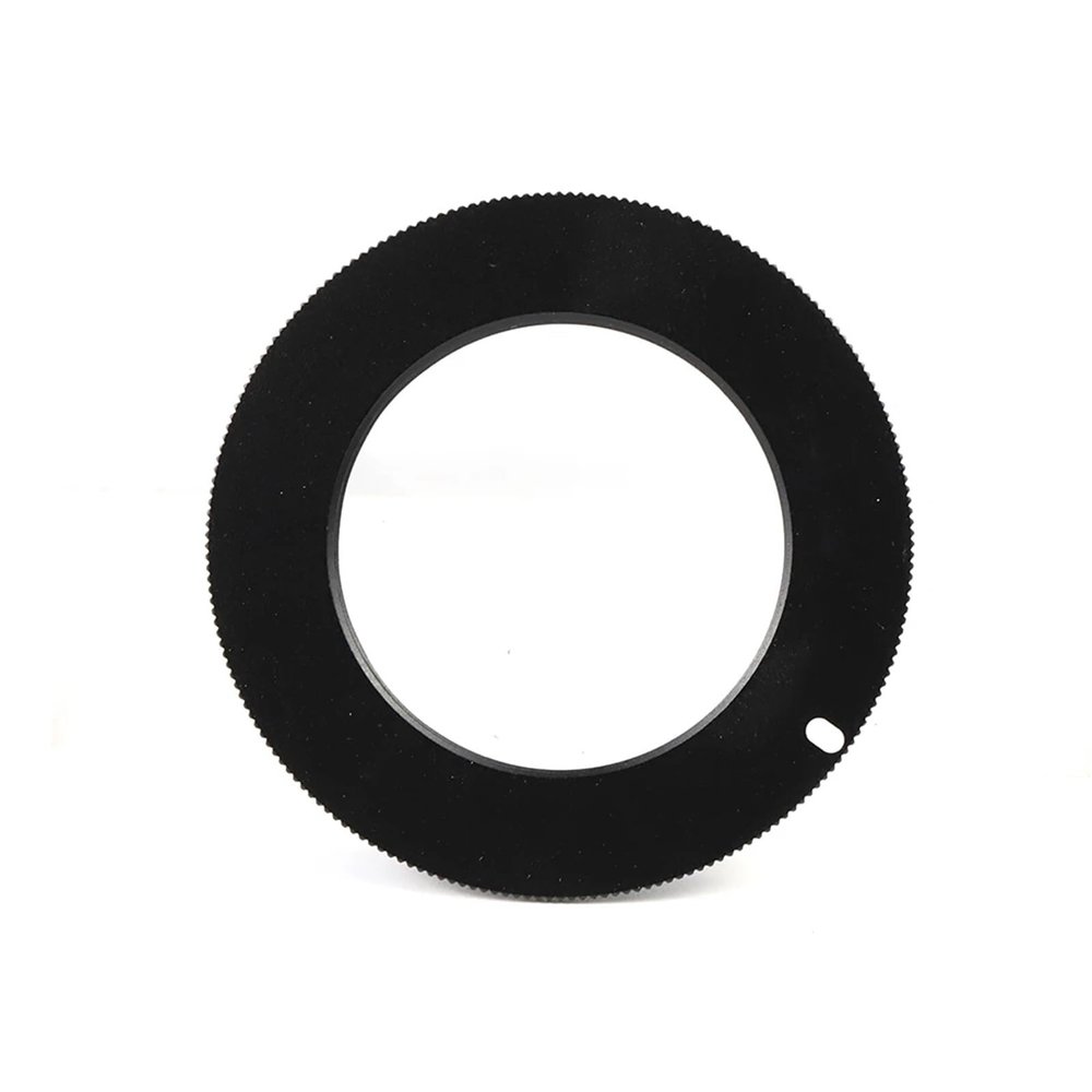 M42 to EOS Lens Adapter Ring for Canon EOS EF Cameras, Adjustable Metal, Black