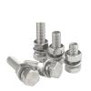 WKAIYUAN M16 304 Stainless Steel Hex-Head Combination Screw, 90 mm view 1