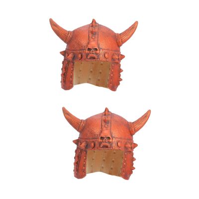 VICASKY 2-Piece Ox Horn Festival Party Hat with Horns, Lightweight Cosplay Helmet for Halloween and Theme Parties, Pirate and Viking Style for Stage Performances and Photoshoots