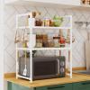 Adjustable Microwave Rack, 2-Tier Countertop Organizer view 2