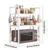 Adjustable Microwave Rack, 2-Tier Countertop Organizer view 4