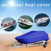 Waterproof Boat Cover, Heavy-Duty Trailerable Oxford Cover for V-Hull and Center Console Boats, Fits 6.3–7.6 m Boats view 2