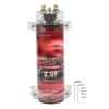 AOWINHIT 2 Car Audio Capacitor, Digital Power Capacitor with Voltage Display and Audible Warning, Universal Fit, Metal and ABS view 1