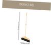 Wooden Broom with Horsehair Bristles and Long Handle view 2