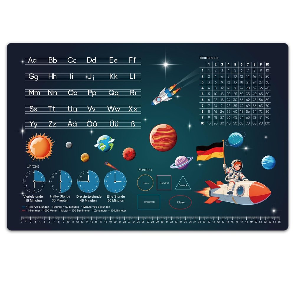 Kids' Desk Mat 60 x 40 cm, Space