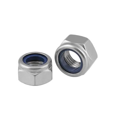 DIN 985 316 A4 Stainless Steel Hex Nuts with Nylon Insert, Self-Locking M3 M4 M5 M6 M8 M10 M12 M14 M16 M20 M24 M30 (M12-1.75, 10 pcs)