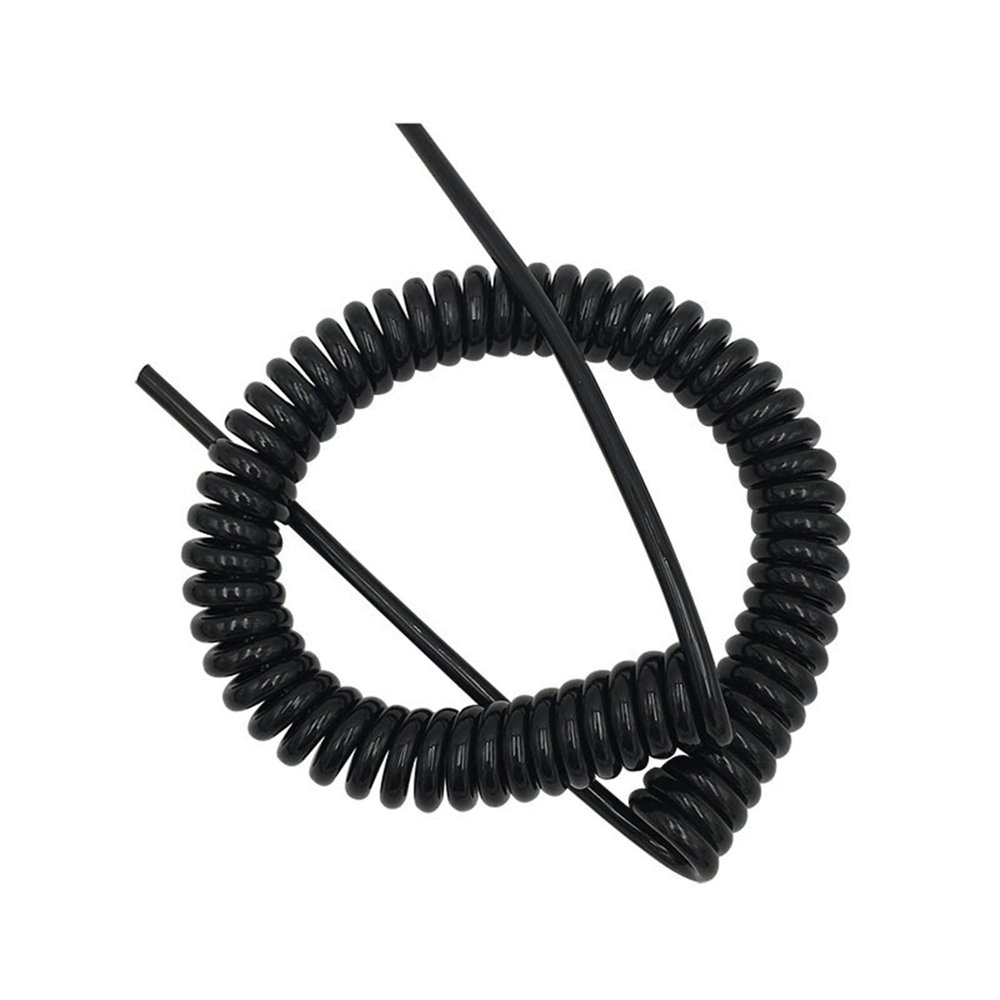 Coiled Power Cable, 3-Core Spiral Cable, 0.3 mm, 22 AWG, 5 m Stretch