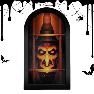 Yaztauho Witch Hologram Mirror – Halloween Wall Decor