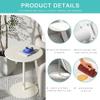 Bistro Table with Metal Base for Kitchen, Bar, and Outdoor Use, Easy Assembly view 3