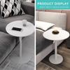 Bistro Table with Metal Base for Kitchen, Bar, and Outdoor Use, Easy Assembly view 4