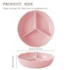 Set of 3 Divided Ceramic Plates, 20.3 cm view 2