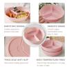 Set of 3 Divided Ceramic Plates, 20.3 cm view 3