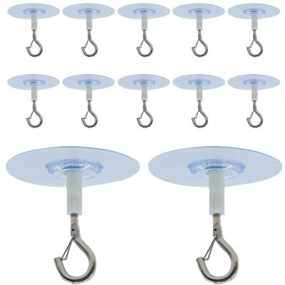 Stronrive Adhesive Ceiling Hooks, No Drilling Required