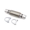 YUANYAO 45mm 47mm 51mm 53mm Stainless Steel Car Exhaust Flex Pipe Bellows Flexible Connection Coupling (51mm x 120mm x 220mm) view 1