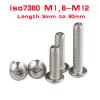 2–50 pcs Button Head Hex Socket Screws, M1.6–M12, ISO 7380, 304 Stainless Steel A2 (75 mm, M10, 2 pcs) view 2