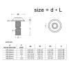 10-Pack M6 × 30 mm A2/304 Stainless Steel Hex Socket Button-Head Flange Screws with Washers view 2