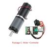 YAKUFAST 32GP-31ZY Planetary Gear Motor, 12 V, 583 RPM, Bracket, Controller and Power Supply, Adjustable Reverse Direction, Package C view 4