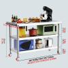 Stainless Steel Worktable with Casters for Commercial Kitchens view 2