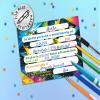 Junaversum 8 Graffiti Invitations for a 10th Birthday with Envelopes, Party Bags & Stickers view 4