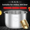 Thickened Stainless Steel Rice Cooker Inner Pot view 3