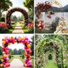 Wide Metal Garden Arch Trellis, 120–240 cm, Indoor and Outdoor, Wedding Pergola Arch for Lawn, Parties and Ceremonies, Decoration (Black, W 280 x H 250 cm) view 3