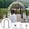 Wide Metal Garden Arch Trellis, 120–240 cm, Indoor and Outdoor, Wedding Pergola Arch for Lawn, Parties and Ceremonies, Decoration (Black, W 280 x H 250 cm) view 4