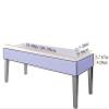 Water-Resistant Jacquard Dining Bench Cover view 2