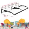 Waterproof Outdoor Door Awning, Polycarbonate and Aluminum, for Patios, Roofs and Windows, Blue, 80 x 220 cm view 2