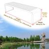 Outdoor Metal Garden Bench for 2, Gray, 39.4 x 19.6 x 17.7 in view 2