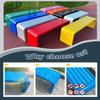 Outdoor Metal Garden Bench for 2, Gray, 39.4 x 19.6 x 17.7 in view 4