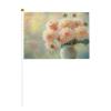 Flower Bouquet Dahlia Vase Small Hand Flags, Mini Flags on Sticks for Parties, Team Activities, Parades and Holiday Decorations, 10-Pack view 1