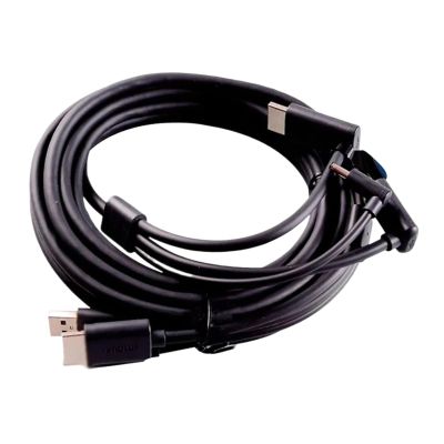 Best Choice 3-in-1 Replacement Cable, HDMI-Compatible, 5 m, USB Power Supply for VR Gaming