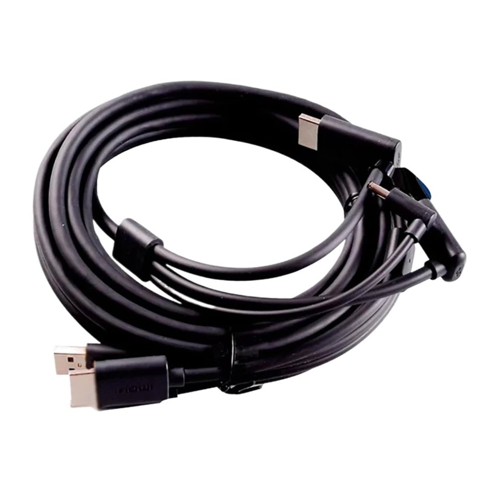 Best Choice 3-in-1 Replacement Cable, HDMI-Compatible, 5 m, USB Power Supply for VR Gaming