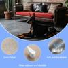 3 cm Washable Linen Bench Cushion with Non-Slip Bottom and Piping, 150 x 35 x 3 cm view 3